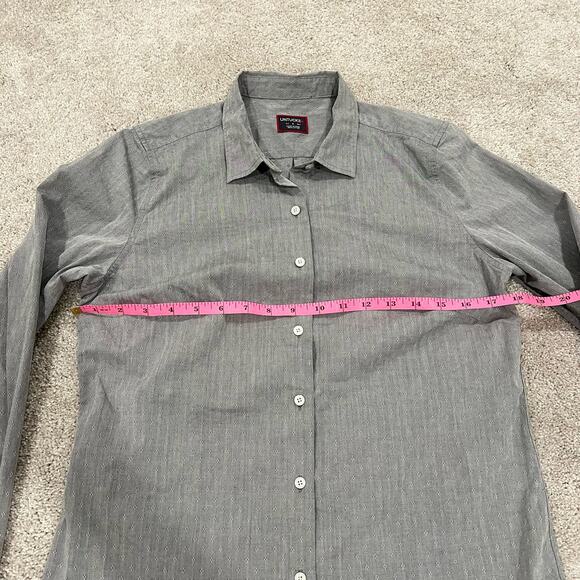 UnTUCKit Men's Grey Long Sleeve Button‎ Down with Small Detail Cotton Size 4 - Picture 8 of 10